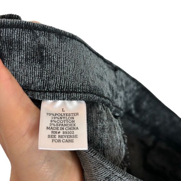 Altar'd State Creighton Teal Gray Corduroy Fitted Flare Pants Women's Large - Picture 7 of 8